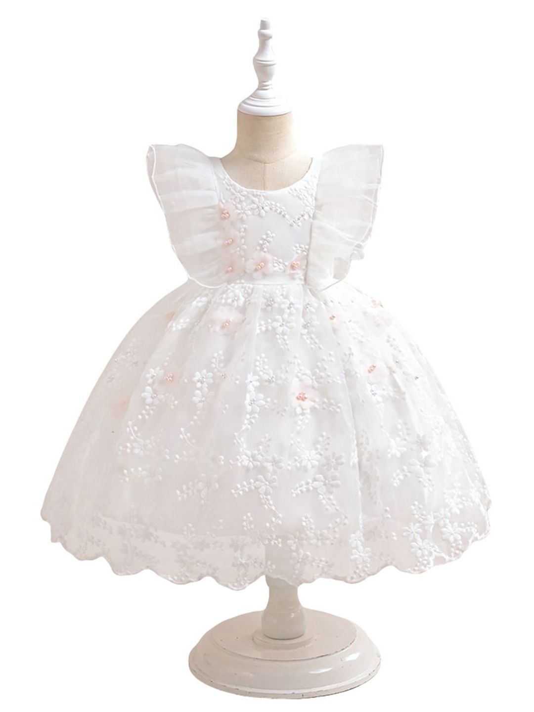 

StyleCast x Revolte Girls Fit and Flare Dress, White