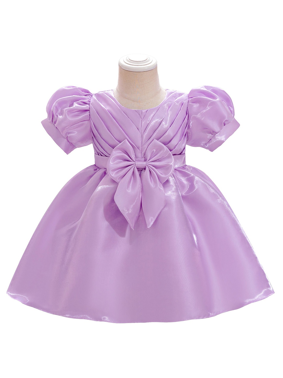 

StyleCast x Revolte Girls Round Neck Gown Dress, Purple