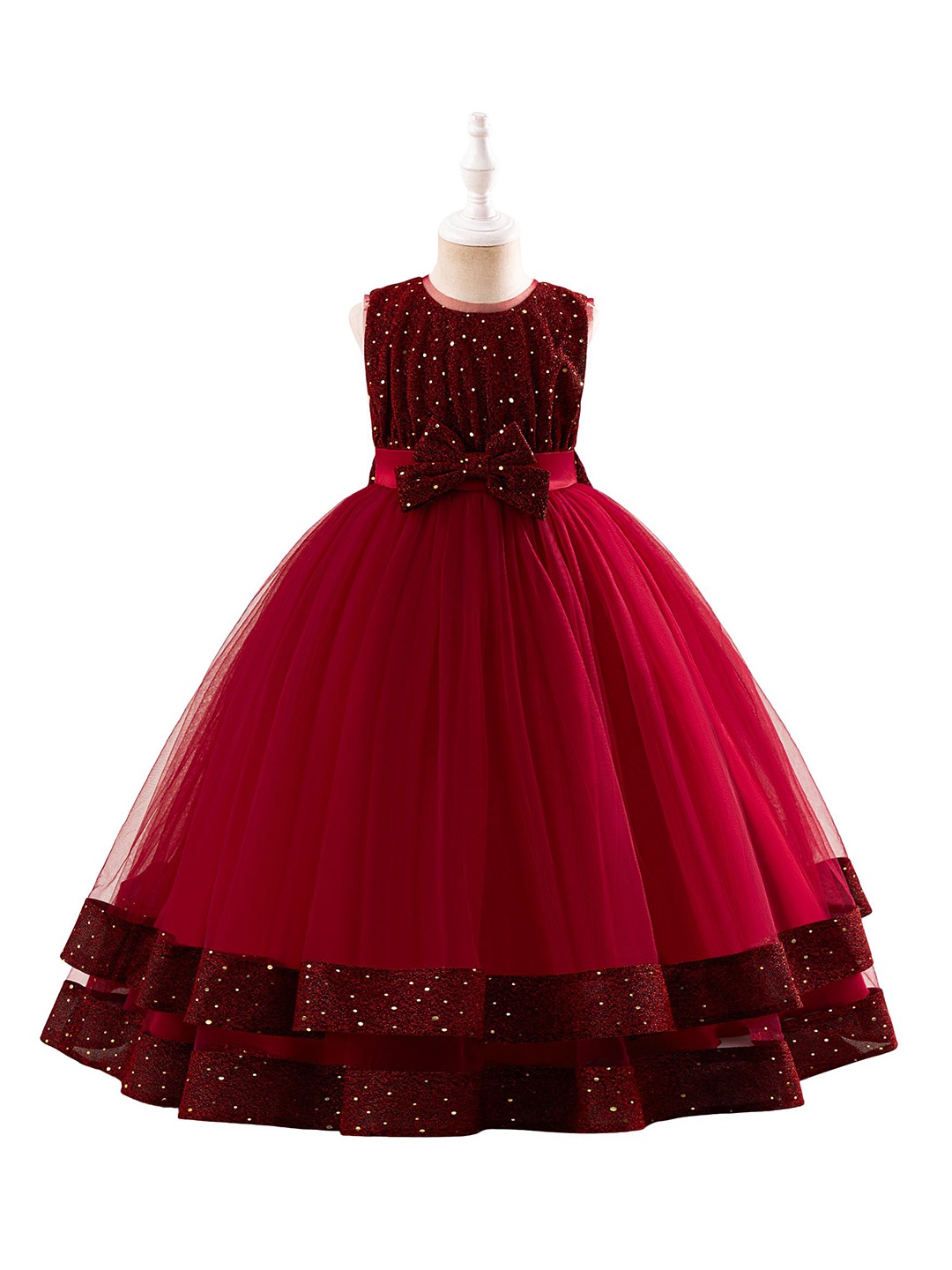 

StyleCast x Revolte Girls Embellished Gown Maxi Dress, Red