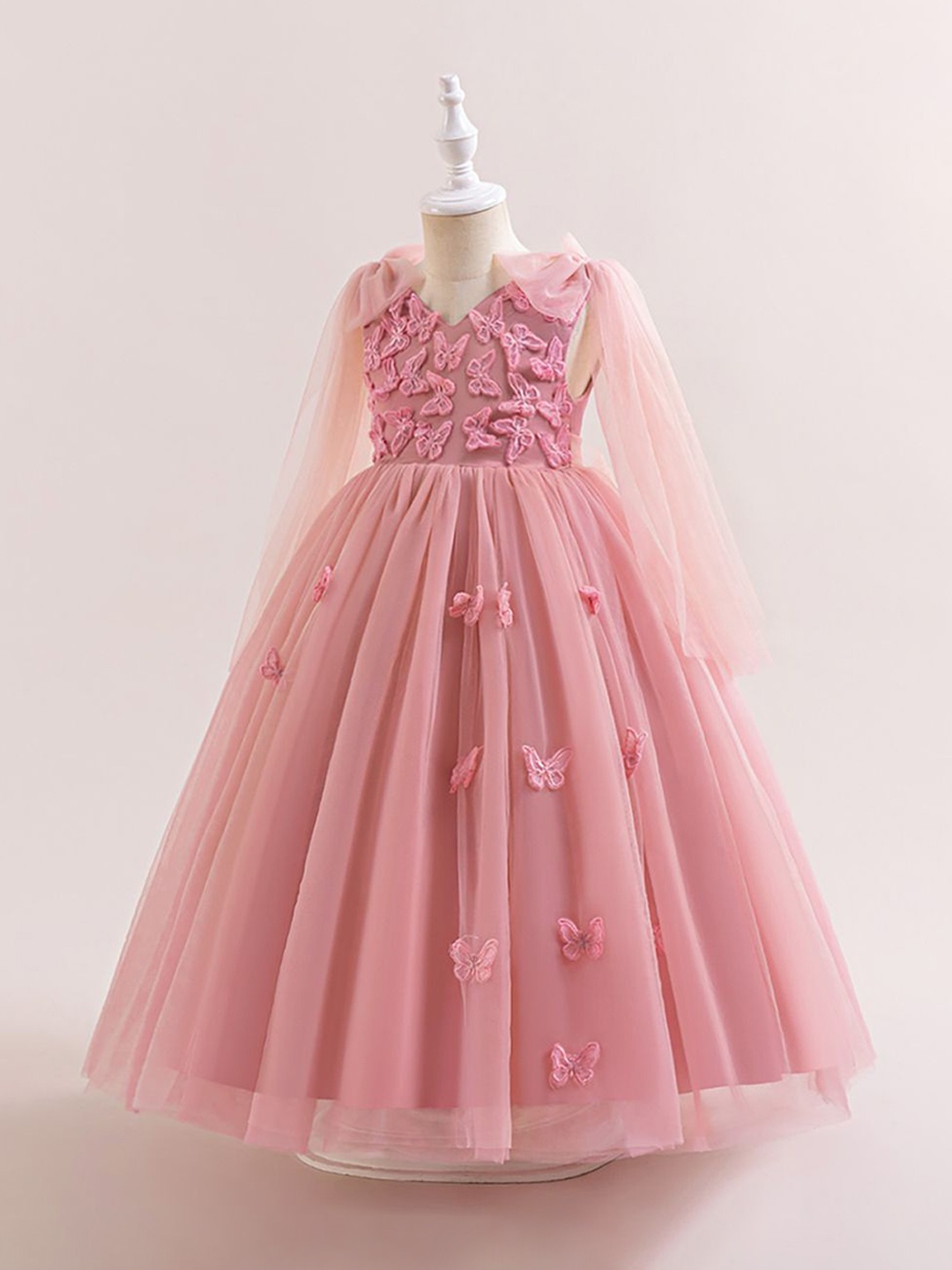 

StyleCast x Revolte Girls Applique Maxi Gown Dress, Pink