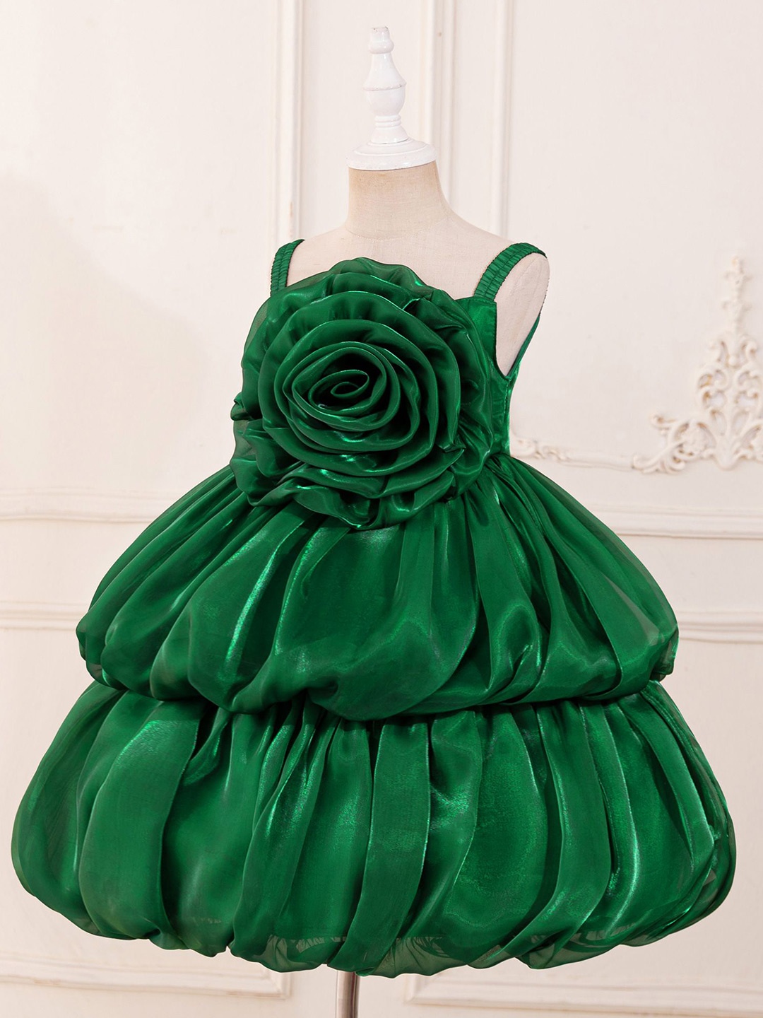 

StyleCast x Revolte Girls Ruffled Balloon Mini Dress, Green
