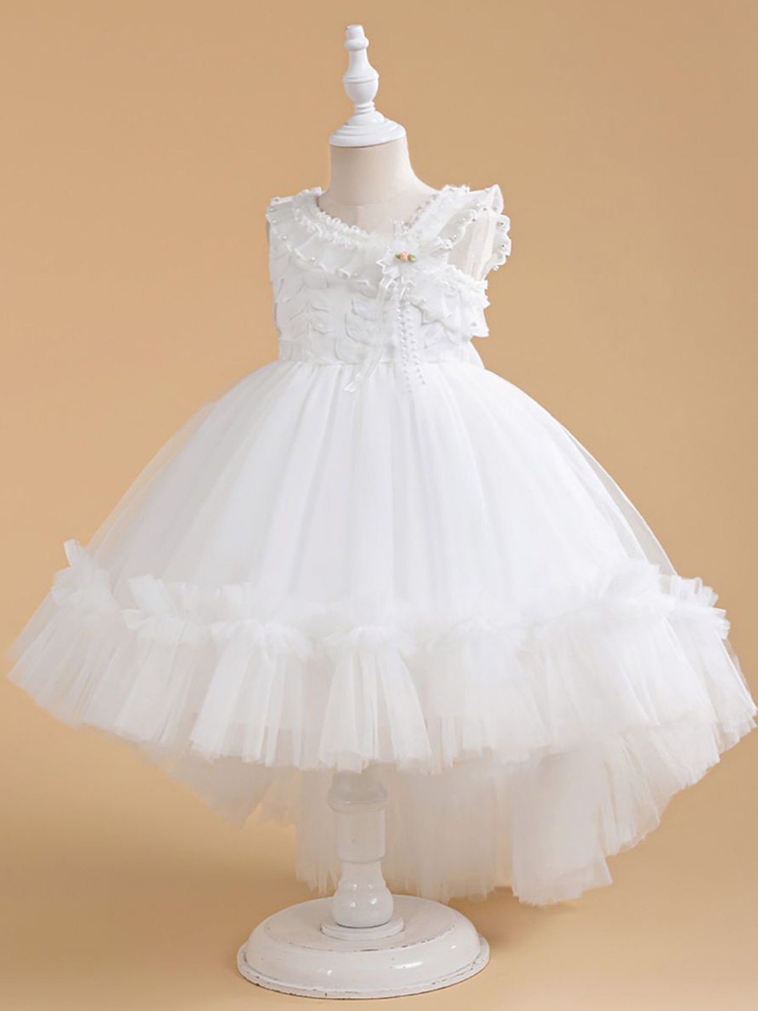 

StyleCast x Revolte Girls Ruffles A-Line Dress, White