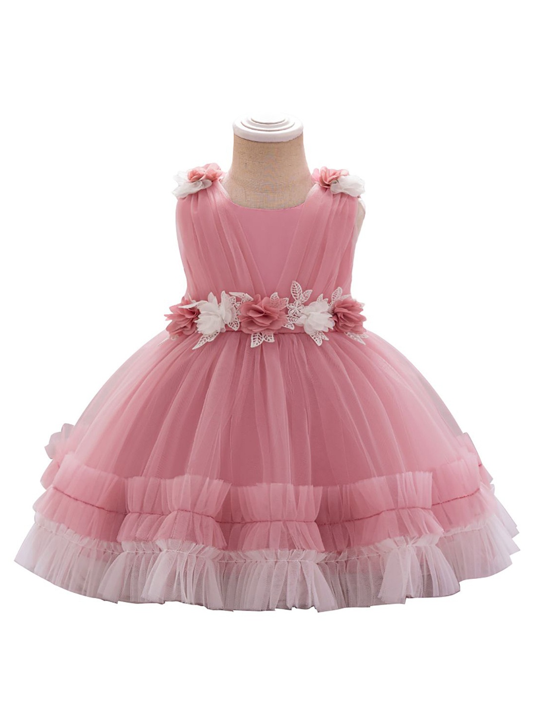 

StyleCast x Revolte Girls Applique Balloon Dress, Pink
