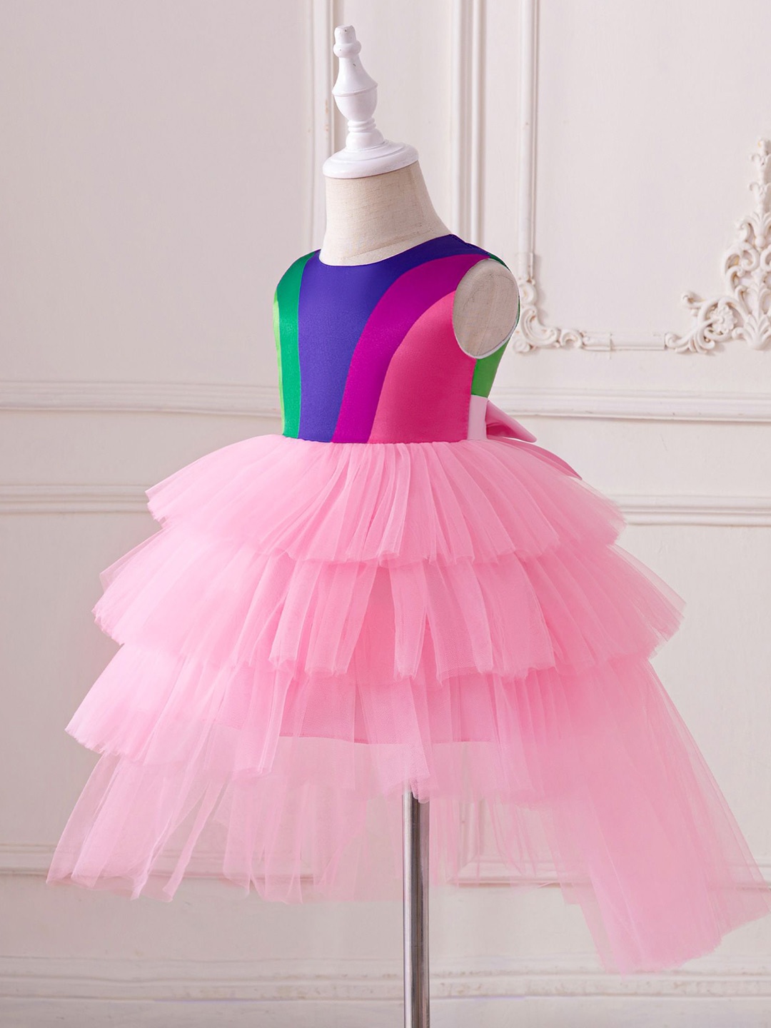 

StyleCast x Revolte Girls Layered Balloon Dress, Pink