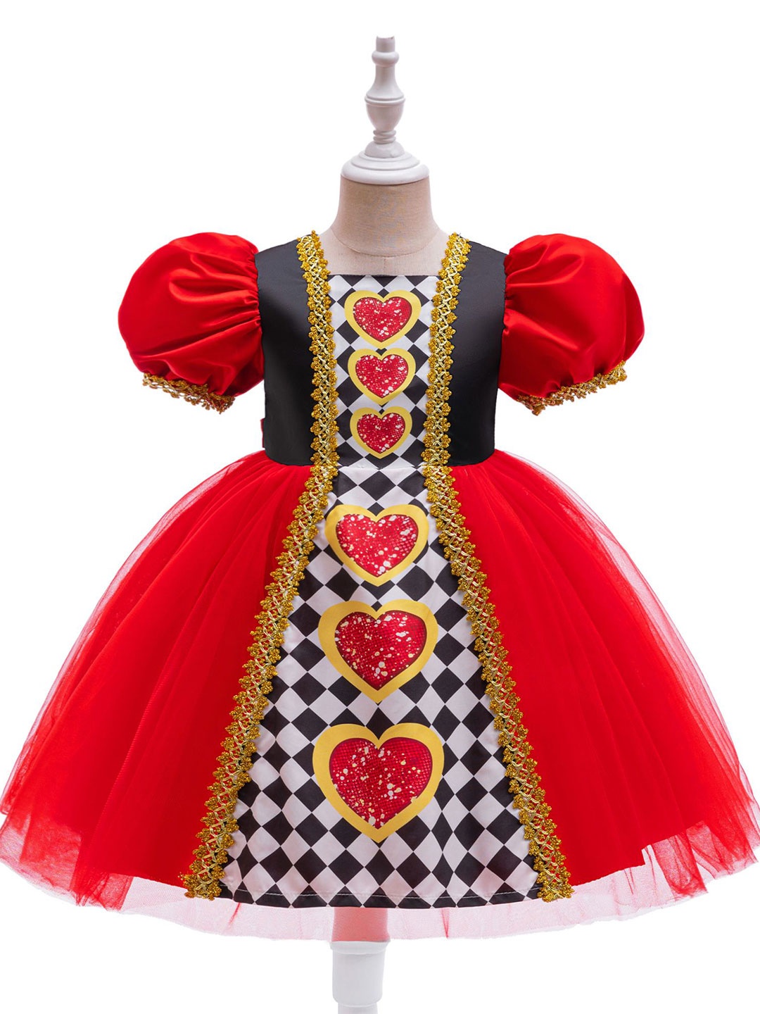 

StyleCast x Revolte Girls Printed Balloon Mini Dress, Red