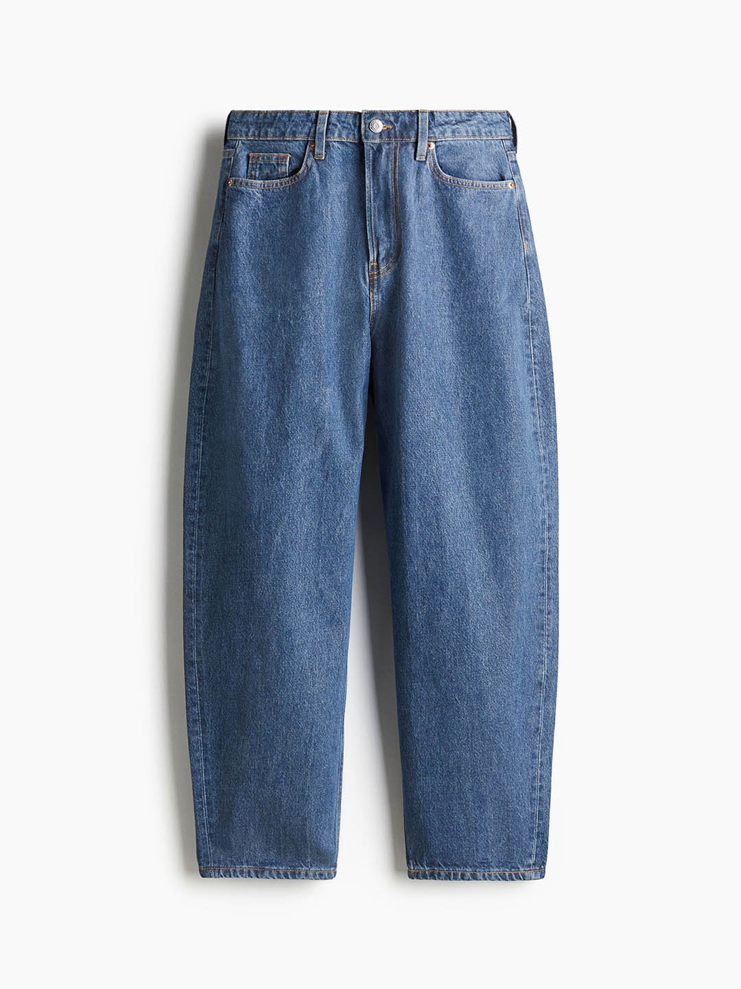 

H&M Women Barrel High Jeans, Blue