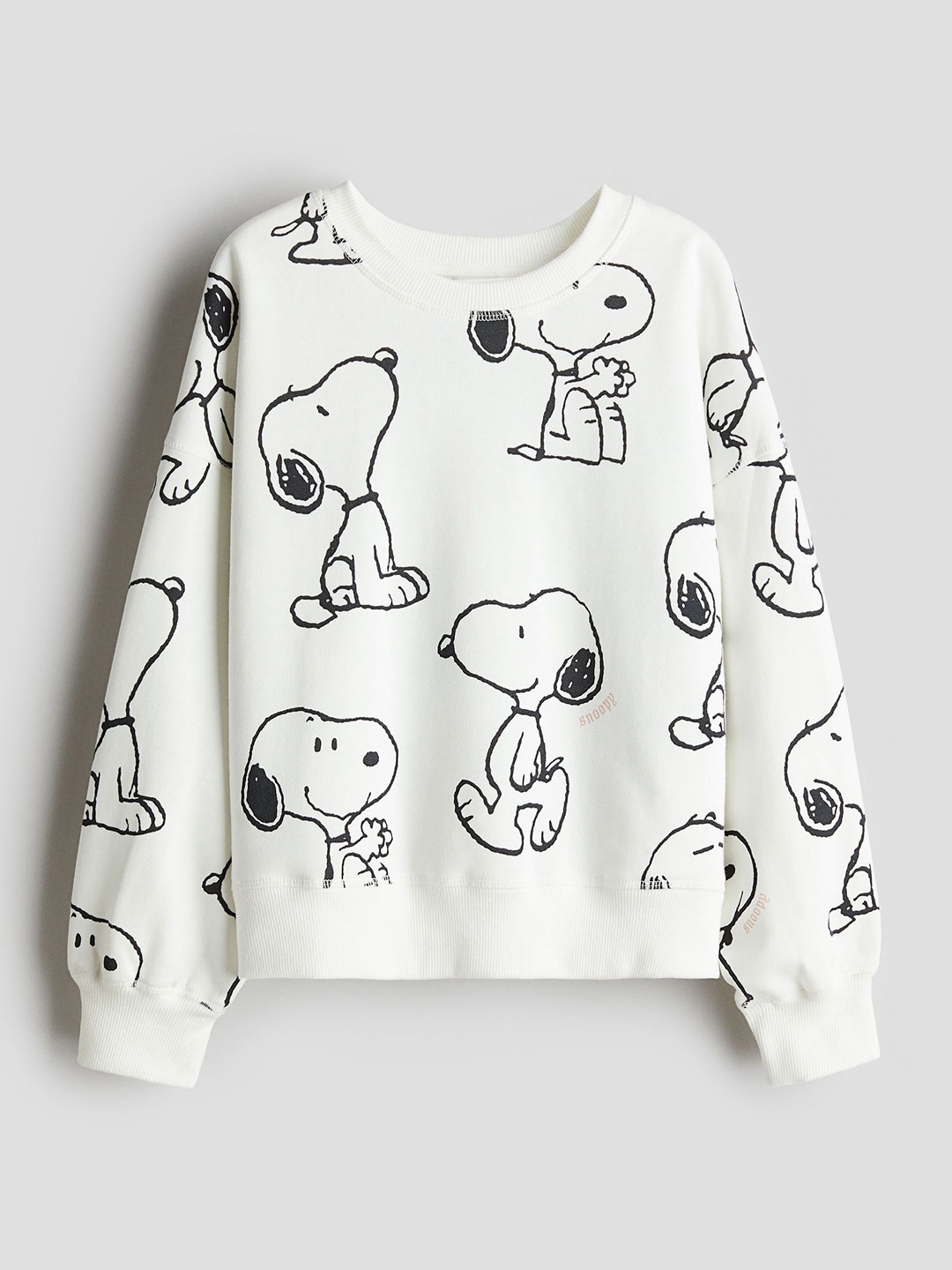 

H&M Girls Print-Motif Sweatshirt, White