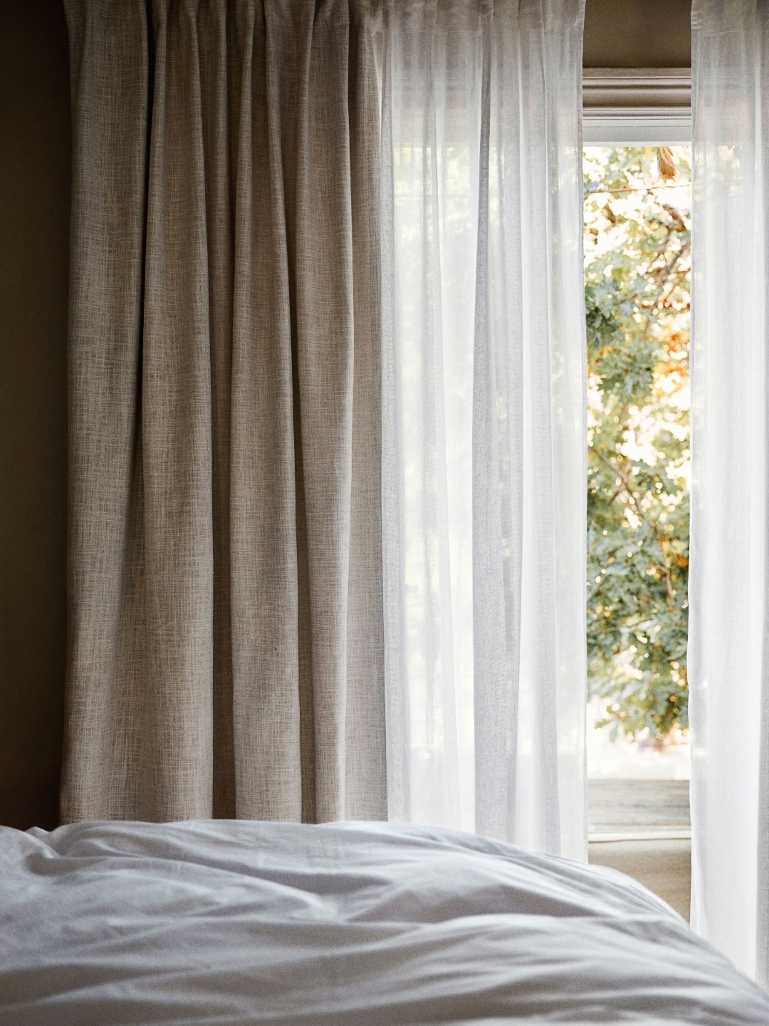 

H&M White 2-Pack Linen-Blend Curtain Lengths