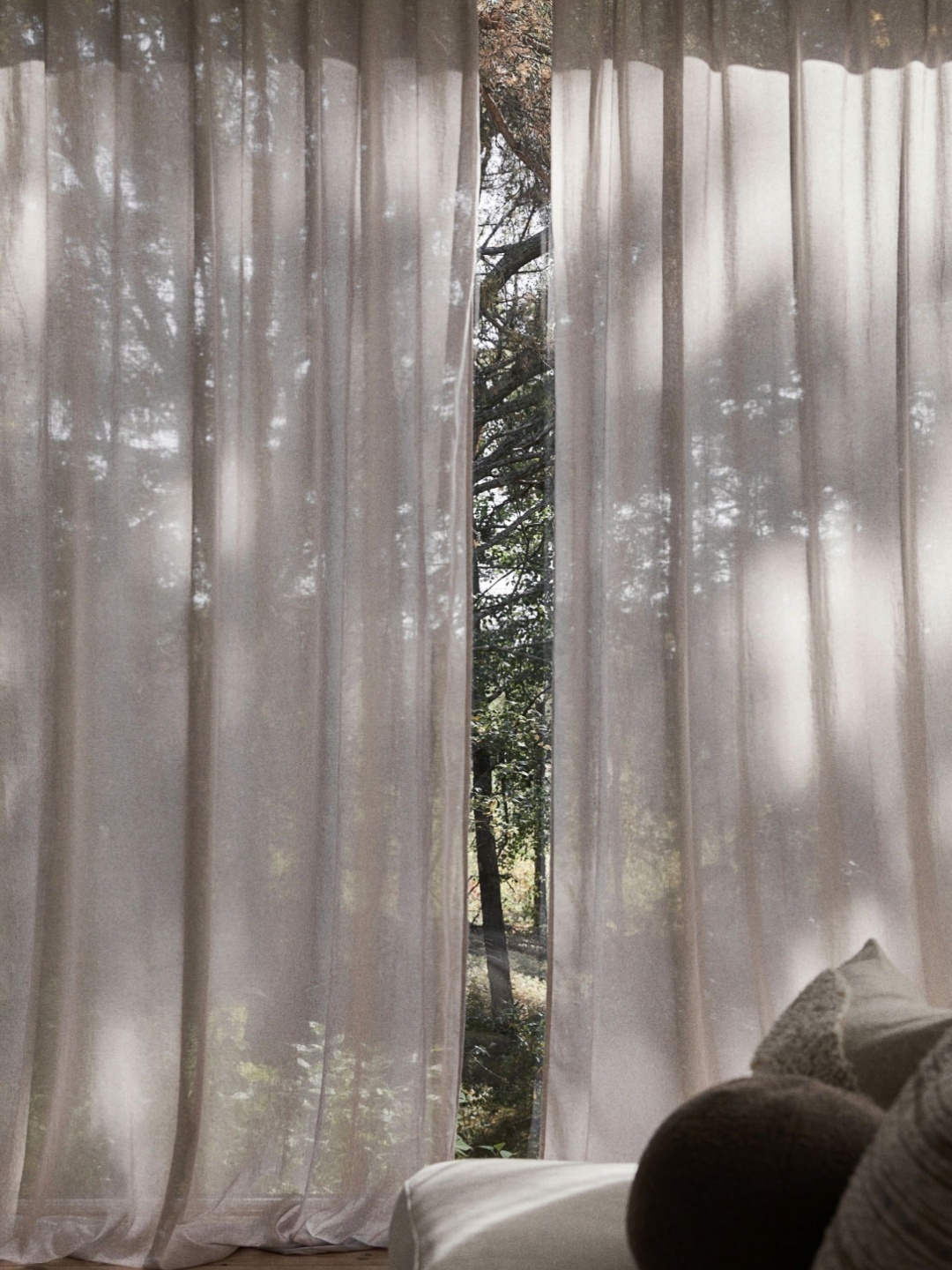 

H&M Pink Unisex 2-Pack Linen-Blend Curtain Lengths