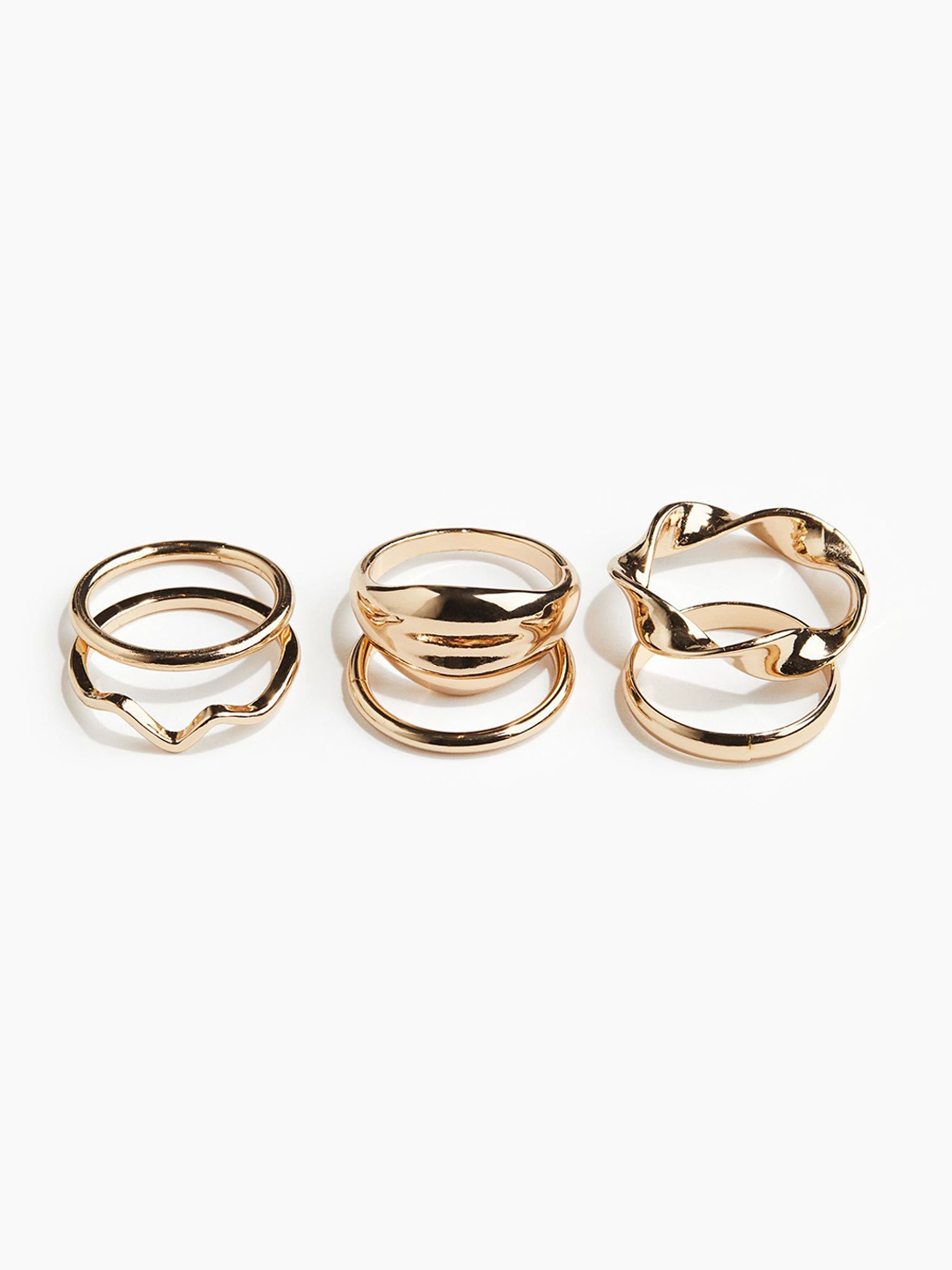 

H&M 6-Pack Rings, Gold