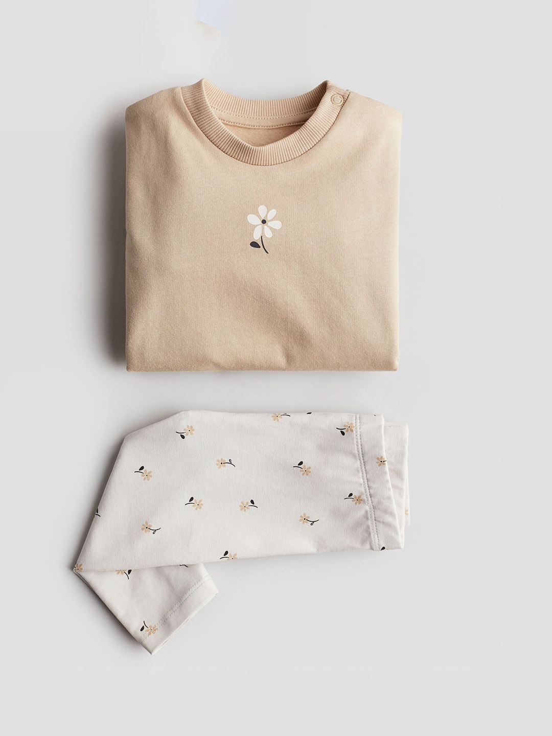 

H&M 2-Piece Sweatshirt & Leggings Set, Beige