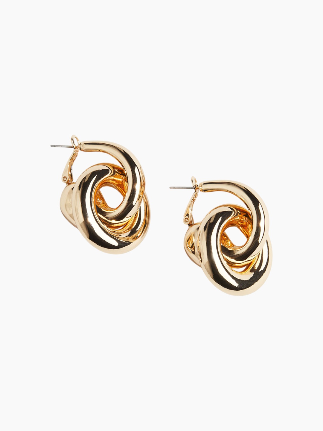 

H&M Chunky Hoop Earrings, Gold