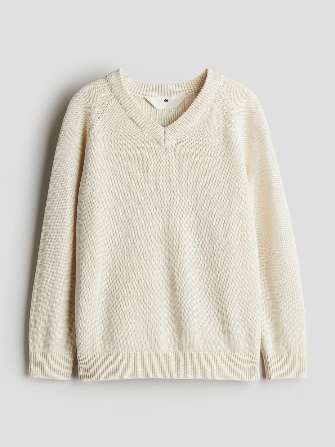

H&M Boys V-Neck Jumper, Beige