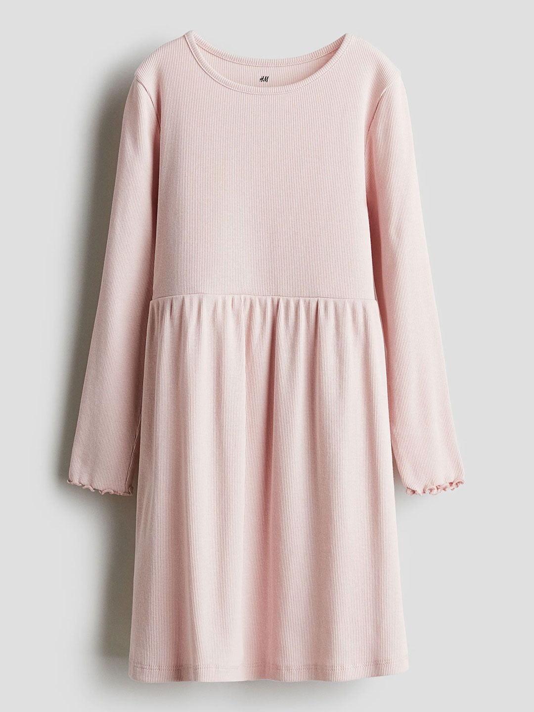 

H&M Ribbed Jersey Dress, Pink