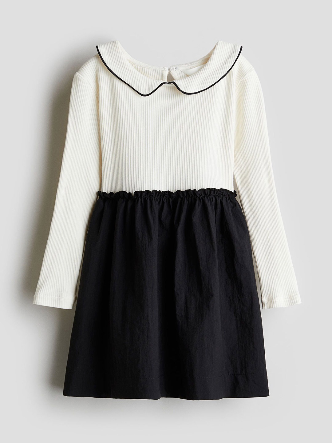 

H&M Girls Block-Coloured Dress, White