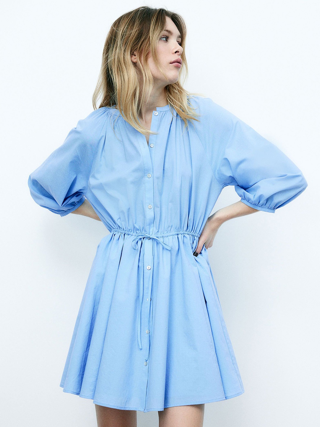 

H&M Cotton Dress, Blue
