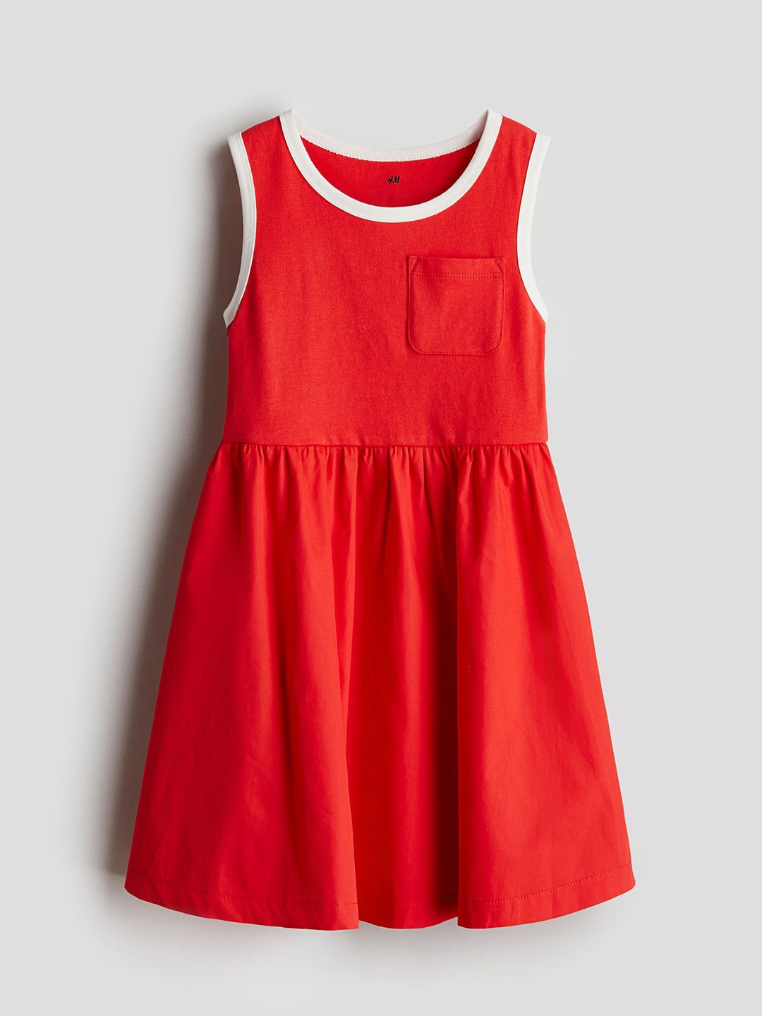 

H&M Girls Cotton Dress, Red