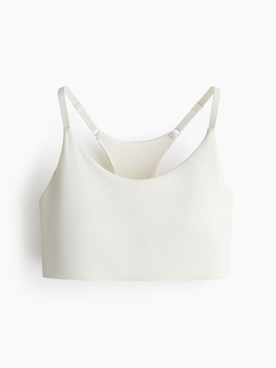 

H&M Light Support Sports Bra In Softmove, White