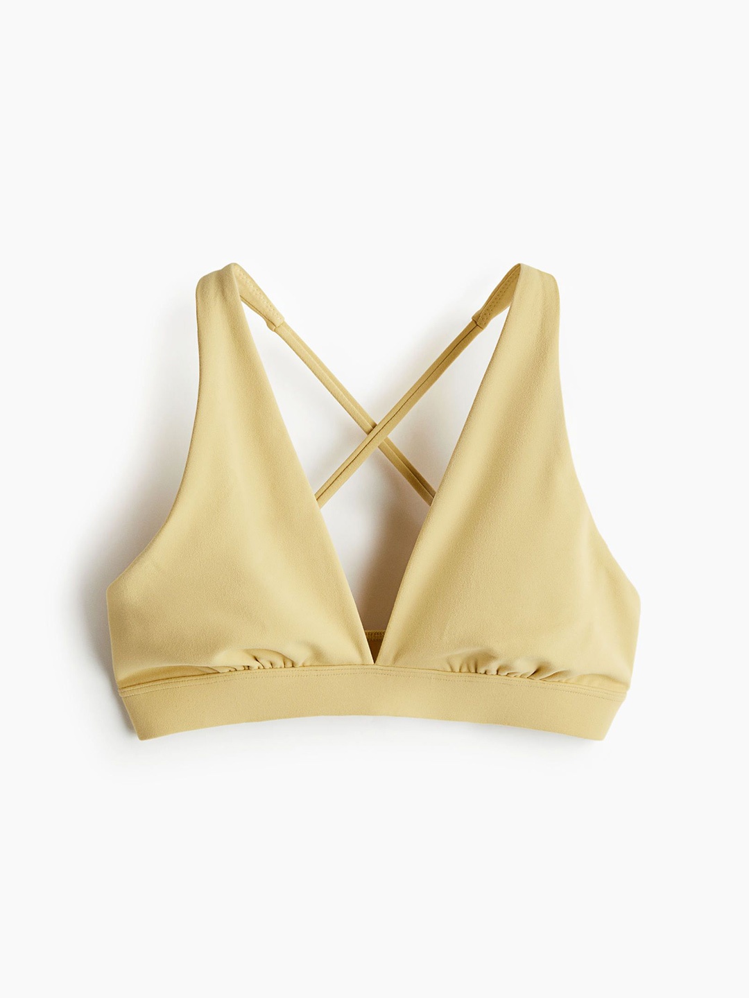 

H&M Light Support Sports Bra In Softmove, Yellow
