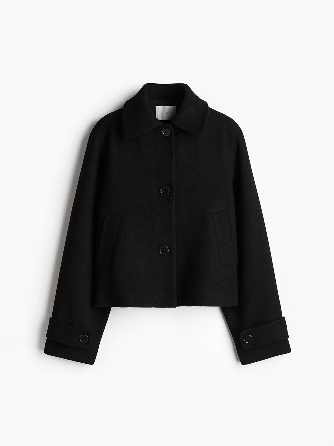 

H&M Collared Jacket, Black