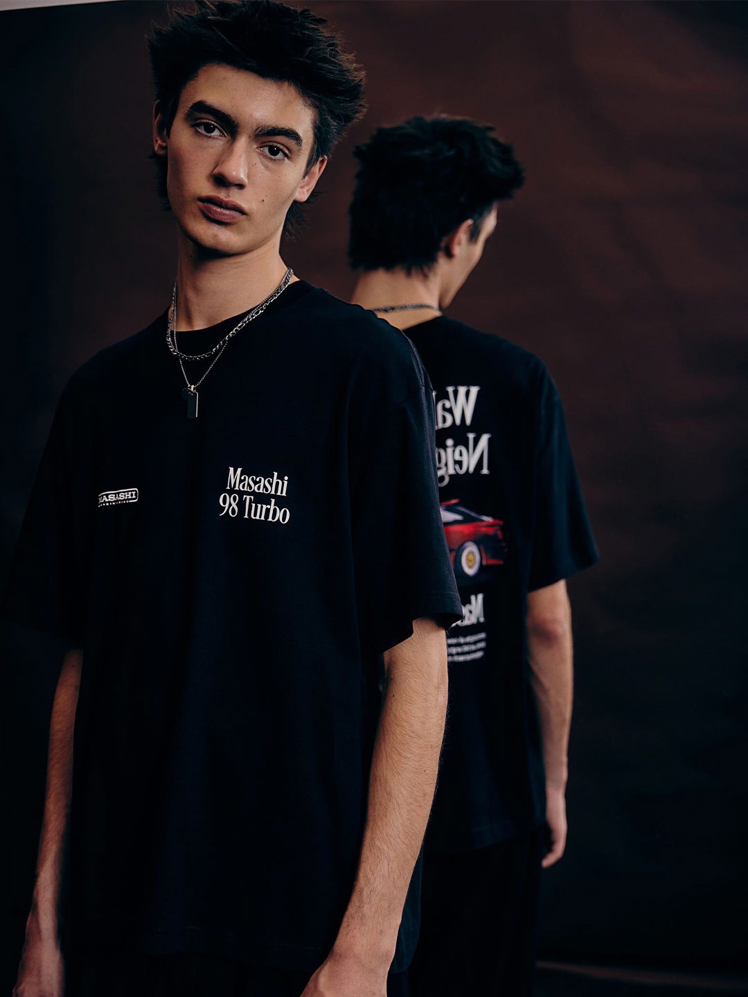 

H&M Loose Fit Printed T-Shirt, Black