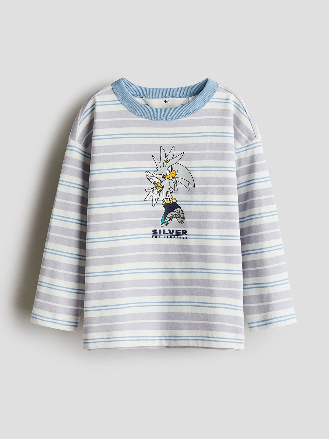 

H&M Long-Sleeved T-Shirt, Grey