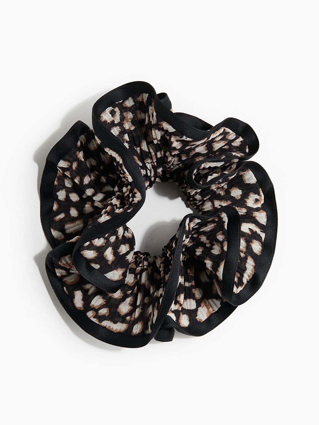 

H&M Women Frilled Scrunchie, Black