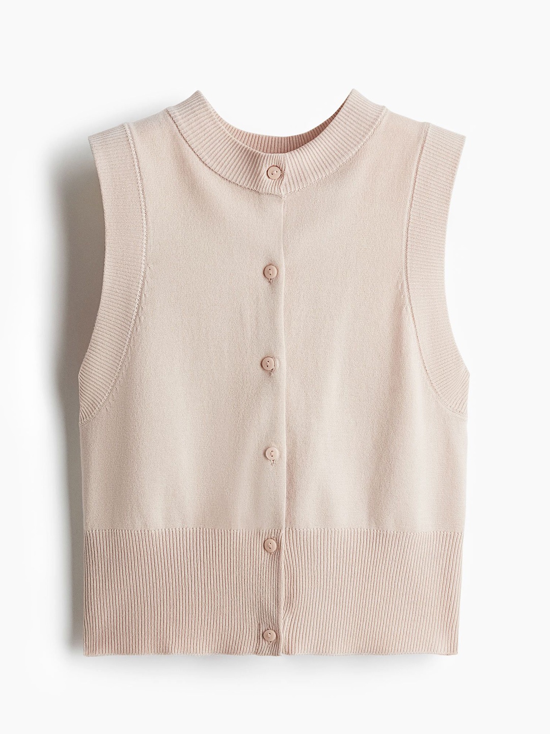 

H&M Women Button-Front Sweater Vest, Pink