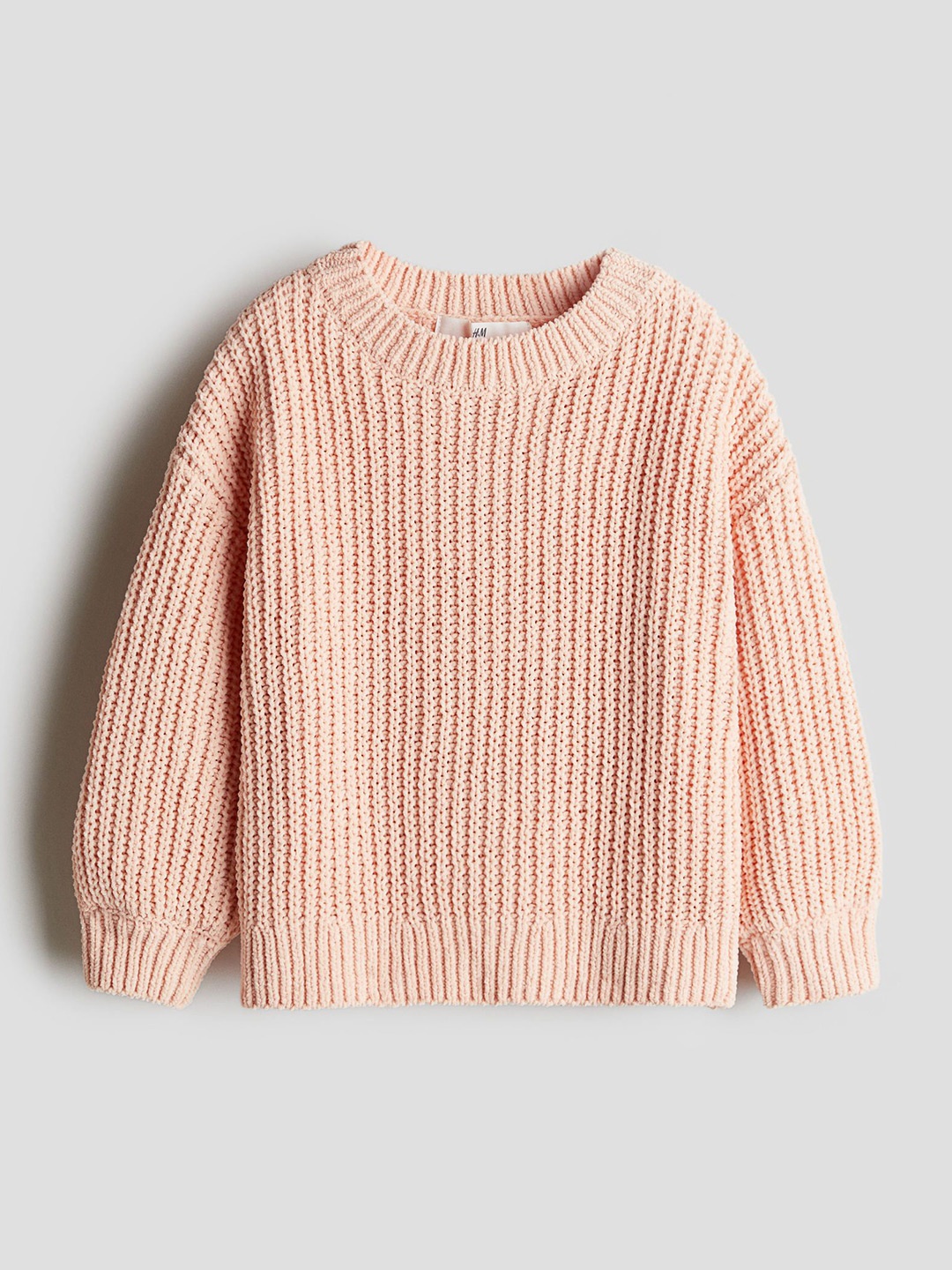 

H&M Chenille-Knit Jumper, Orange