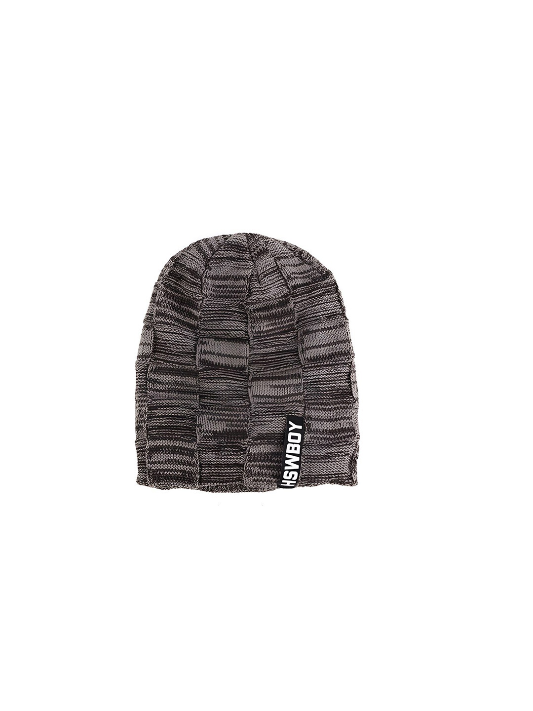 

SYGA Men Solid Beanie Caps, Coffee brown