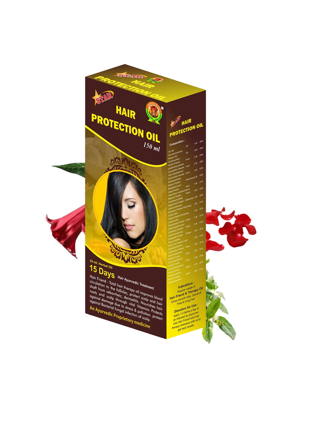 

Jagdamba Herbal Hair Protection Oil For Growth & Repairs - 150 ml, Yellow