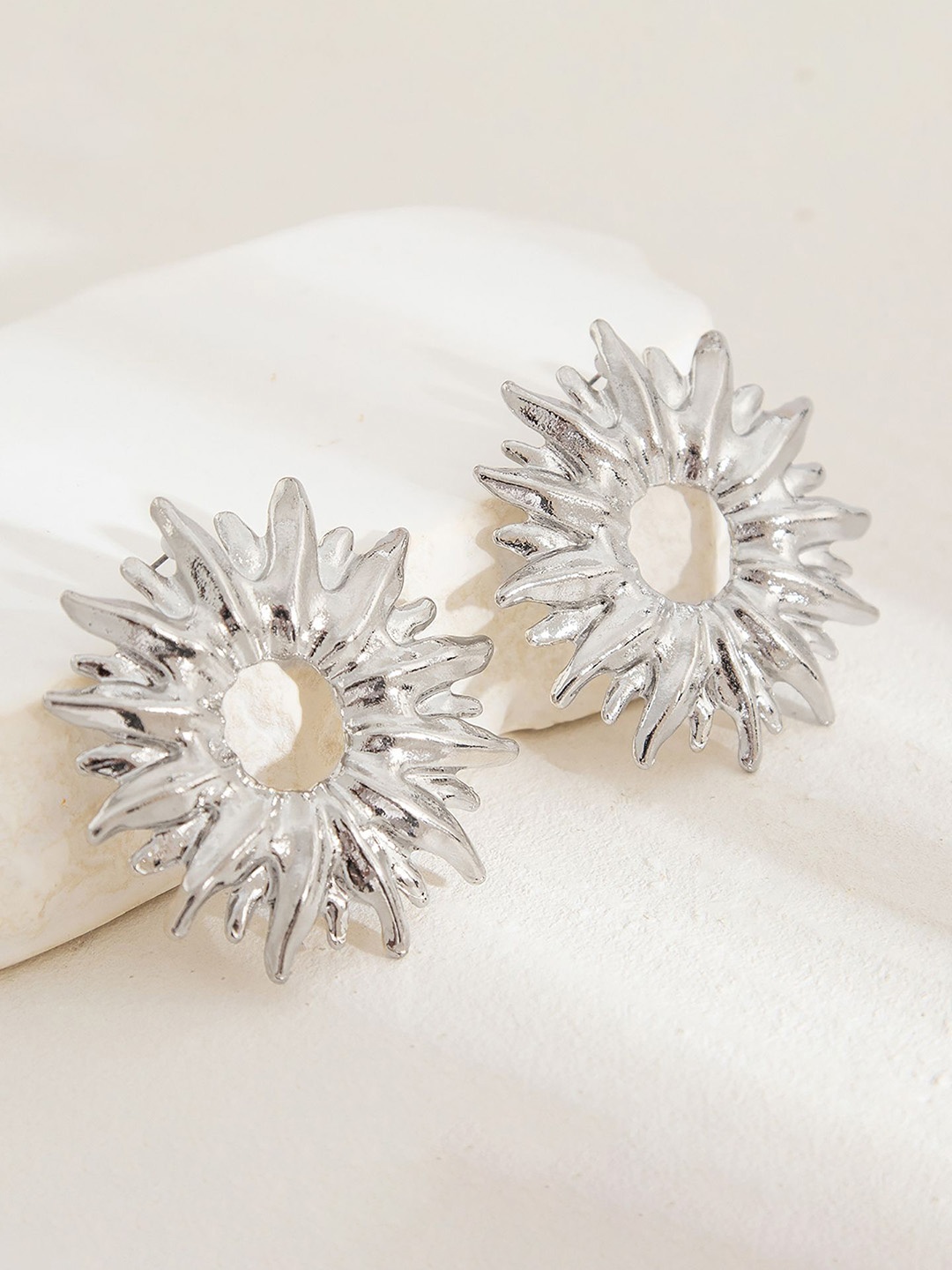 

StyleCast x Revolte Silver-Plated Contemporary Drop Earrings