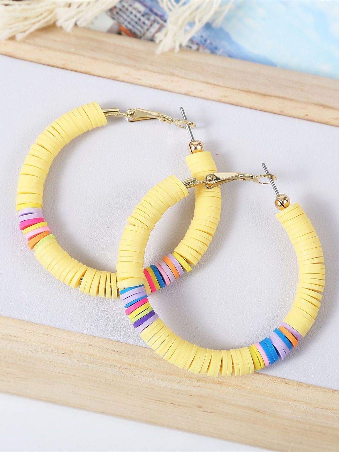 

StyleCast x Revolte Gold-Plated Circular Hoop Earrings, Yellow