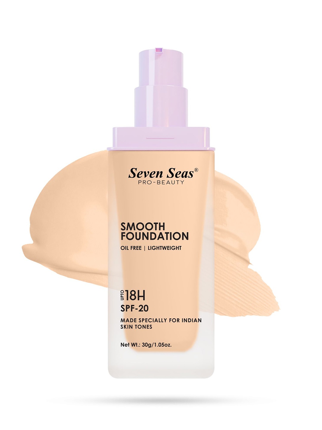 

Seven Seas Smooth Lightweight Foundation With SPF 20 - 30 g - Skin 02, Beige