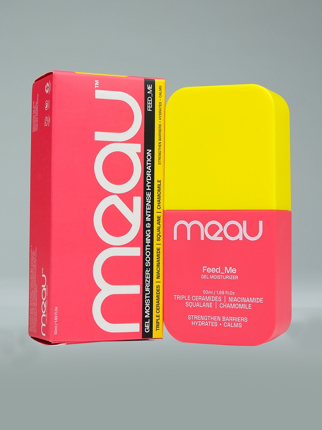 

meau Feed Me Moisturizer With Niacinamide - 50 ml, Pink