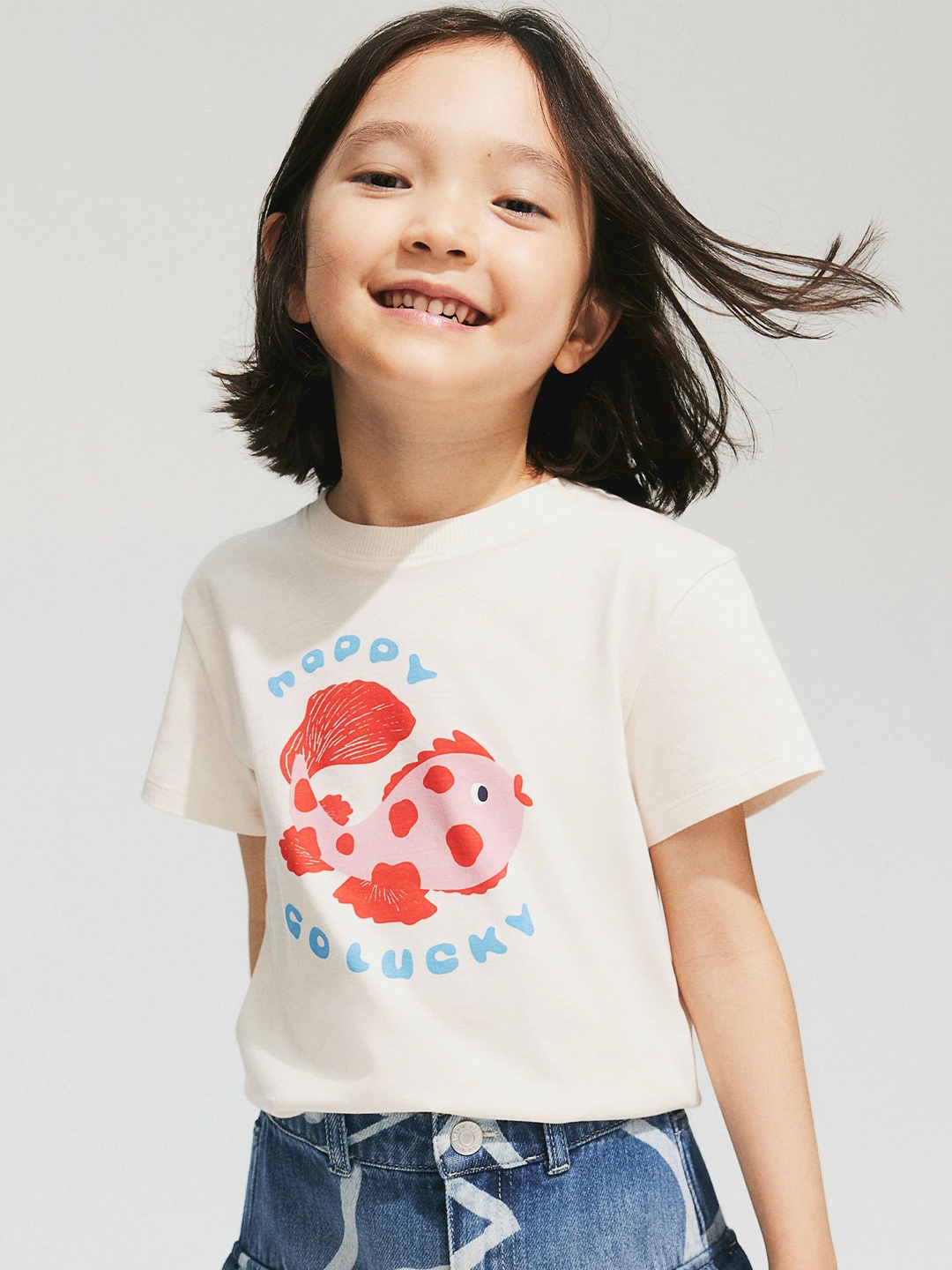 

H&M Print-Motif T-Shirt, White