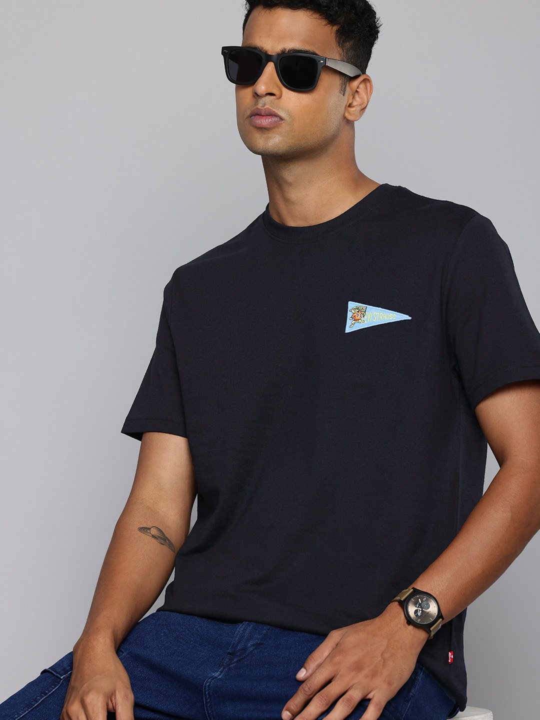 

Levis Pure Cotton T-shirt, Navy blue