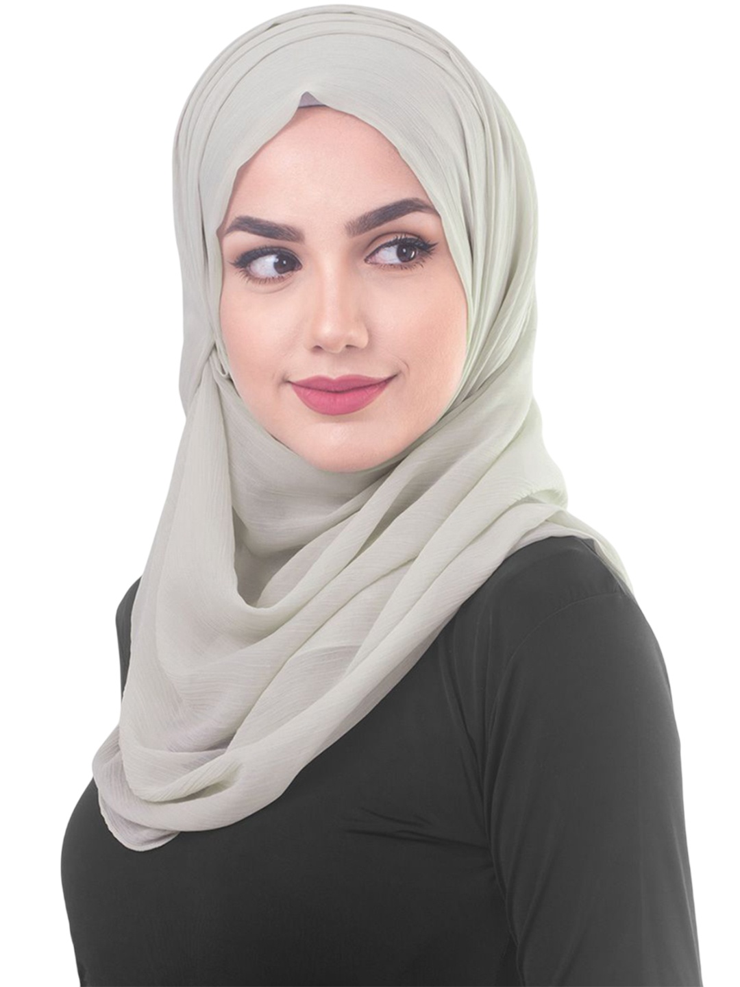 

IDH London Women Solid Hijab Burqa, Grey