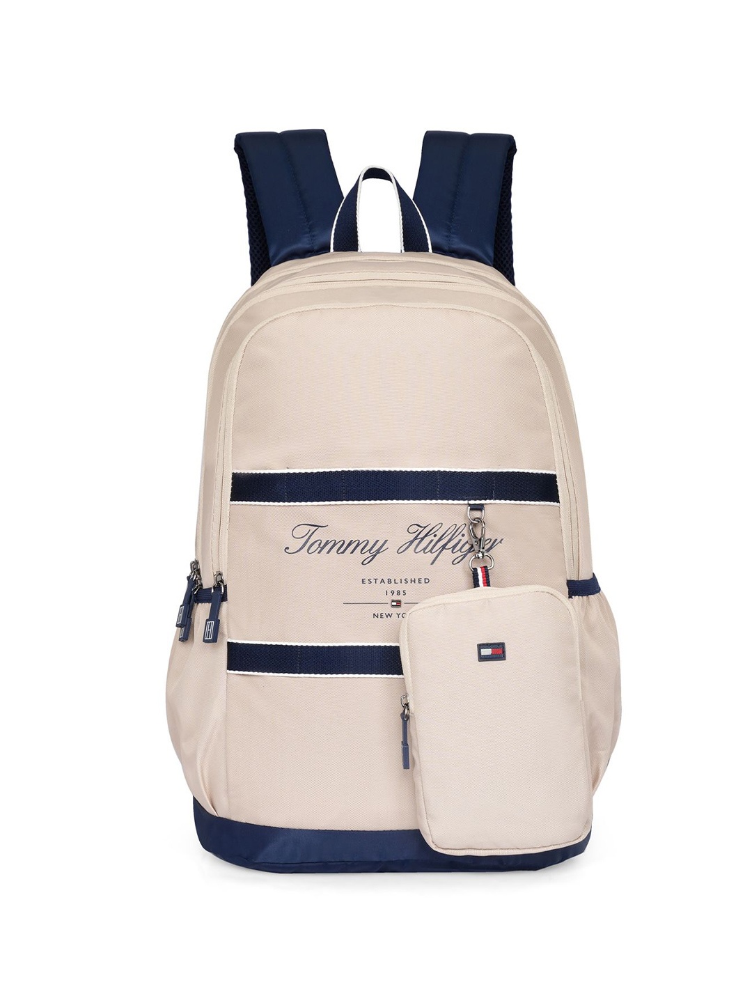 

Tommy Hilfiger Unisex Kids Colourblocked Backpack, Beige