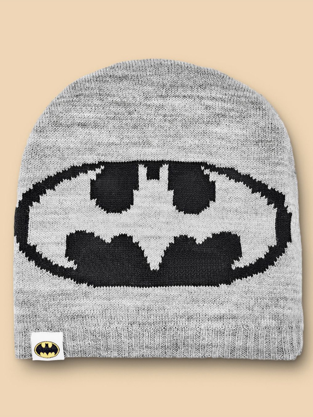 

Kids Ville Boys Printed Batman Beanie, Black