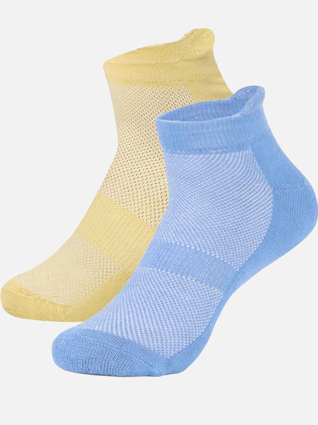 

FIMS Women Pack Of 2 Cotton Ankle-Length Socks, Blue