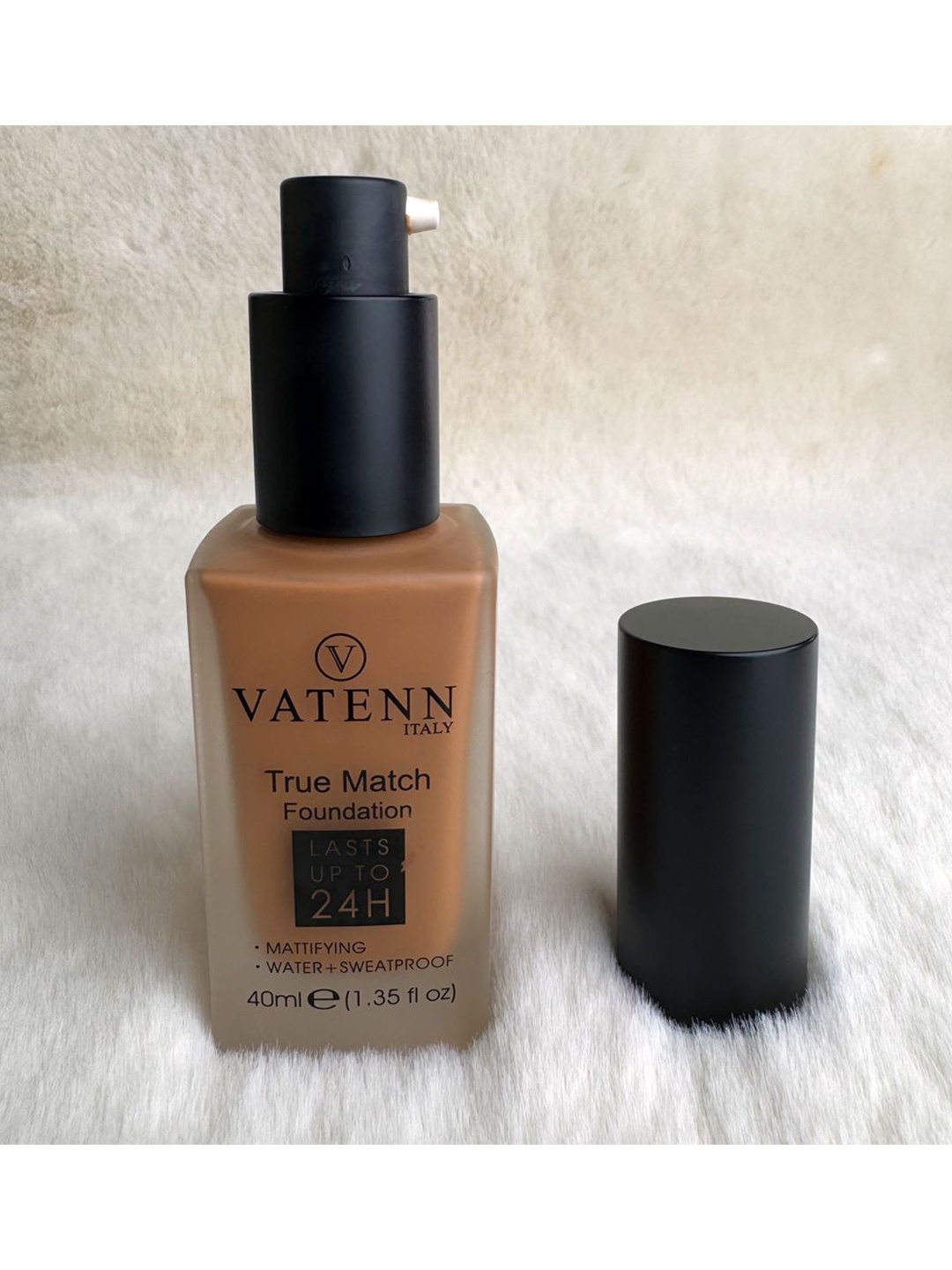 

VATENN ITALY True Match Waterproof Foundation Lasts Upto 24h - 40 ml - TM691 Cedar, Brown