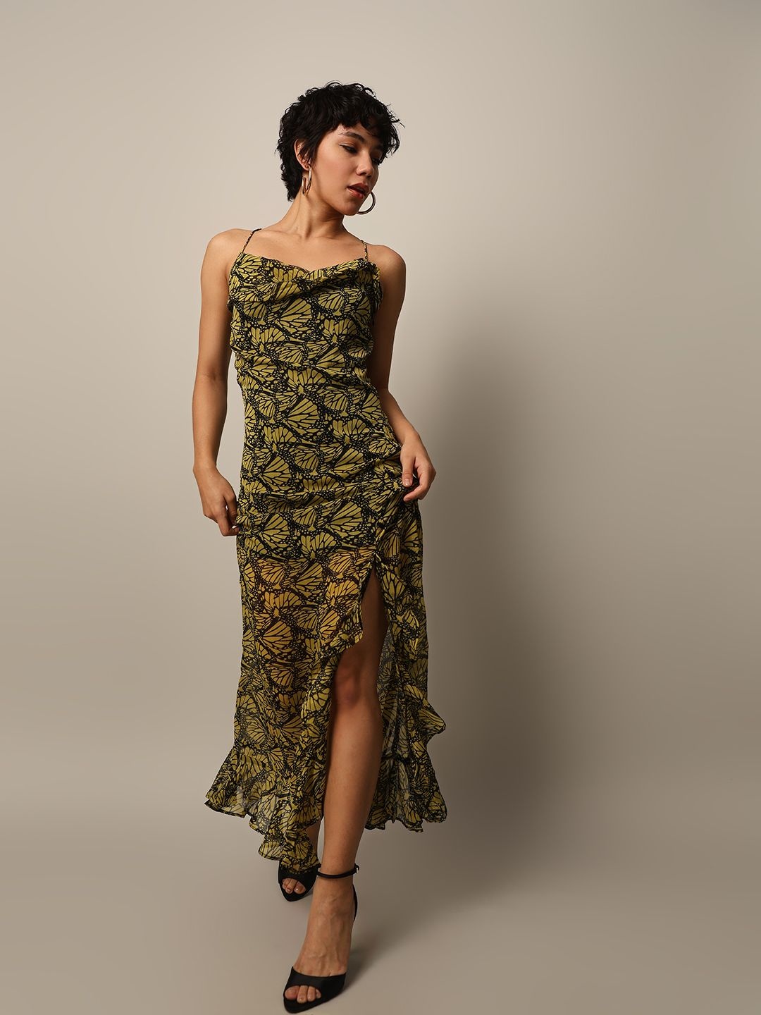 

ONLY Women Printed Maxi Dress, Green