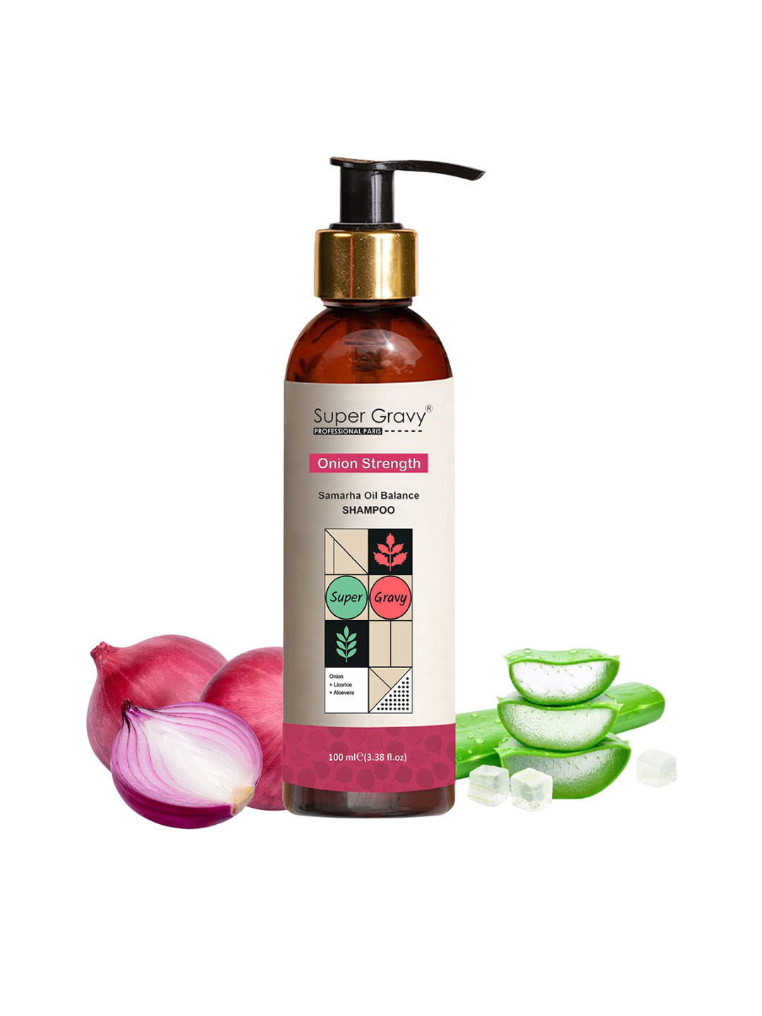 

SUPER GRAVY Samarha Oil Balance Shampoo With Aloevera & Onion- 100 ml, White