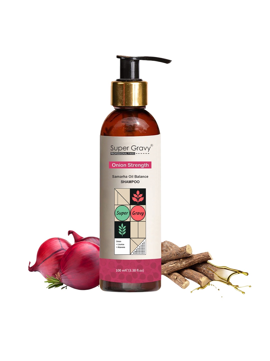 

SUPER GRAVY Samarha Oil Onion Strength Balance Shampoo- 100 ml, White