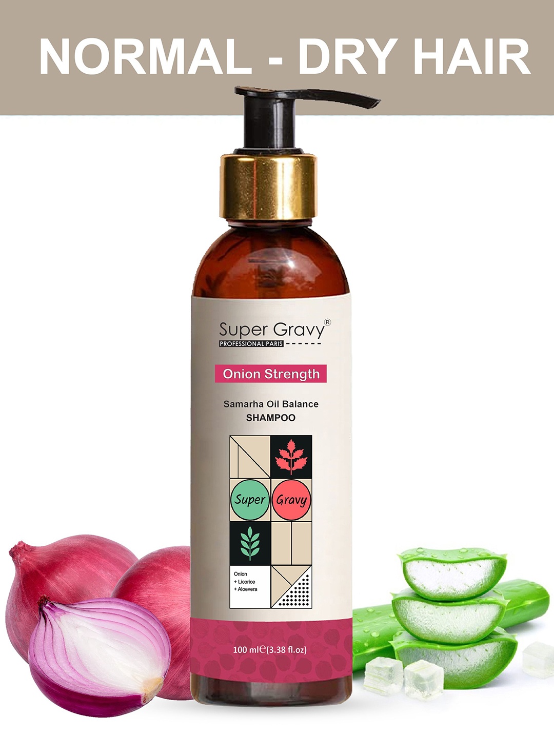 

SUPER GRAVY Samarha Oil Balance Shampoo With Aloevera & Onion- 100 ml, White