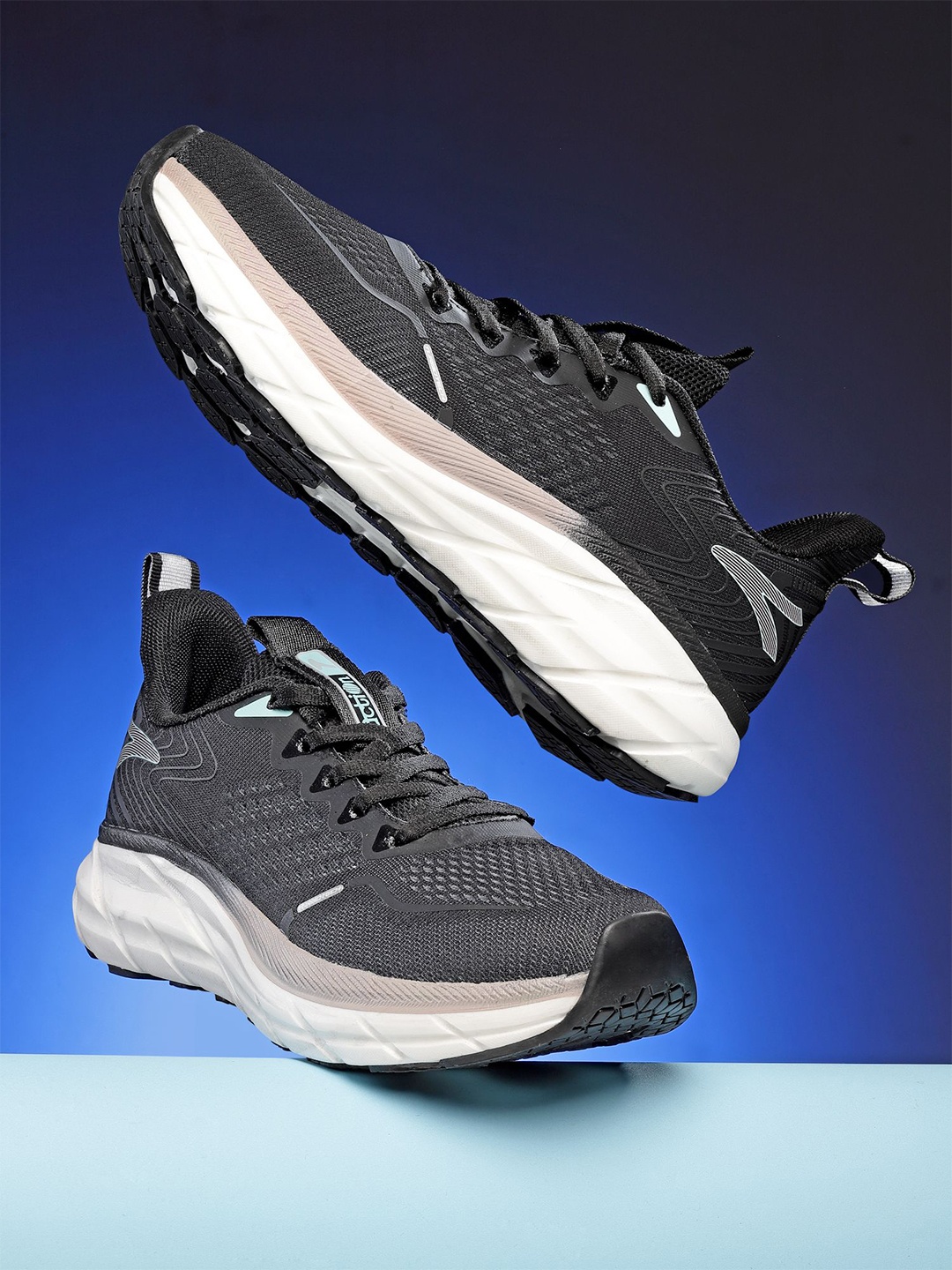 

Action Women KIA201 Comfortable Lightweight Mesh Running Non-Marking Shoes, Black