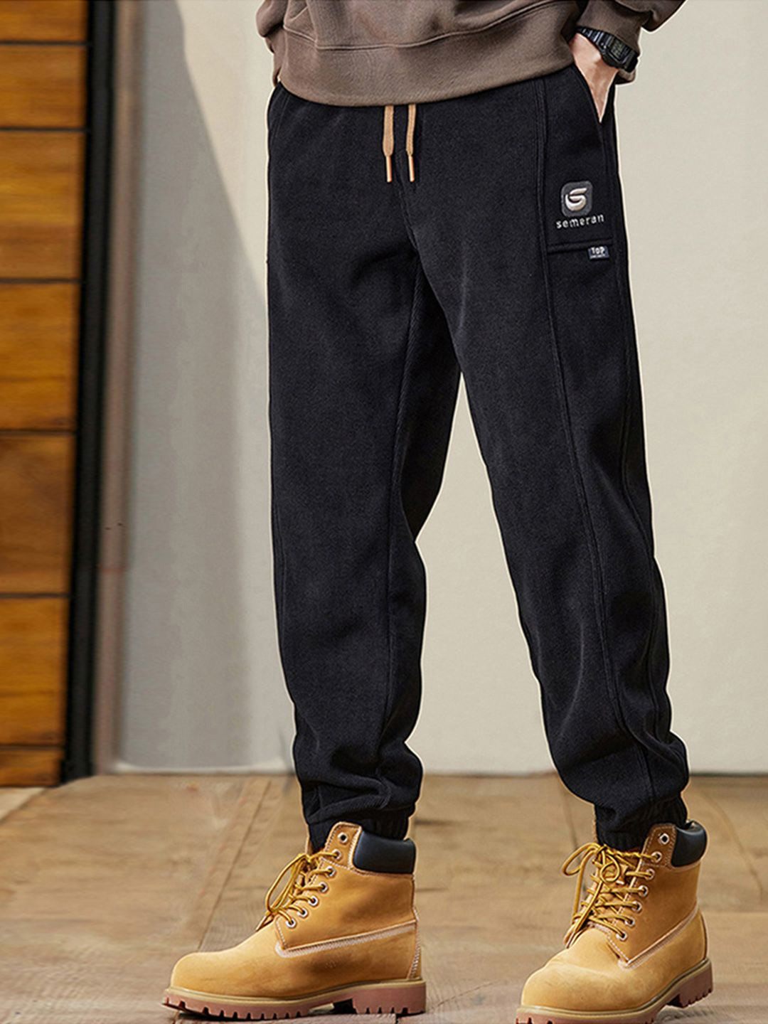 

StyleCast Men Slim-Fit Joggers Trousers, Black
