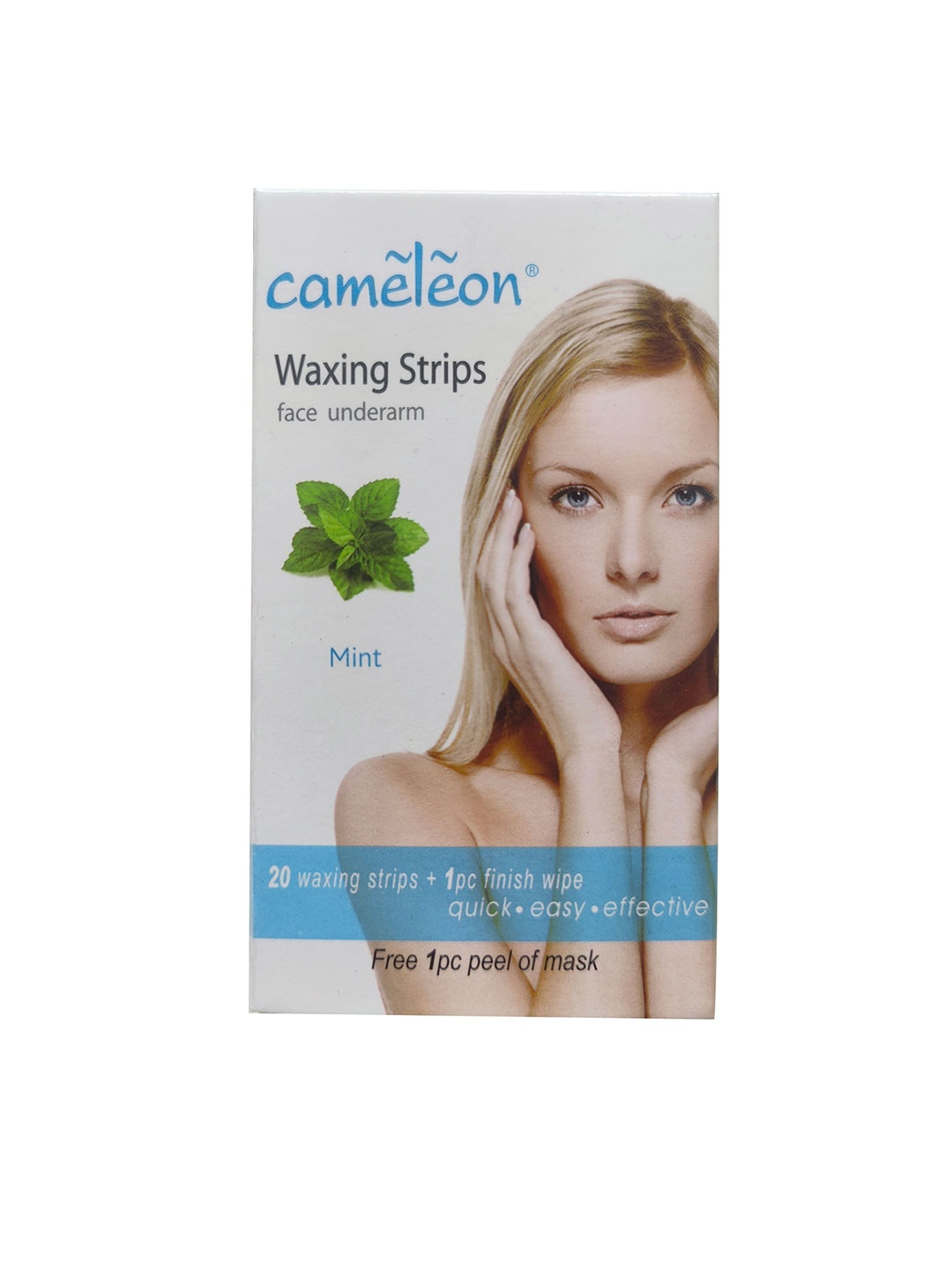

Cameleon Lavender Mint Strips For Face & Underarm - 20Pcs, Blue
