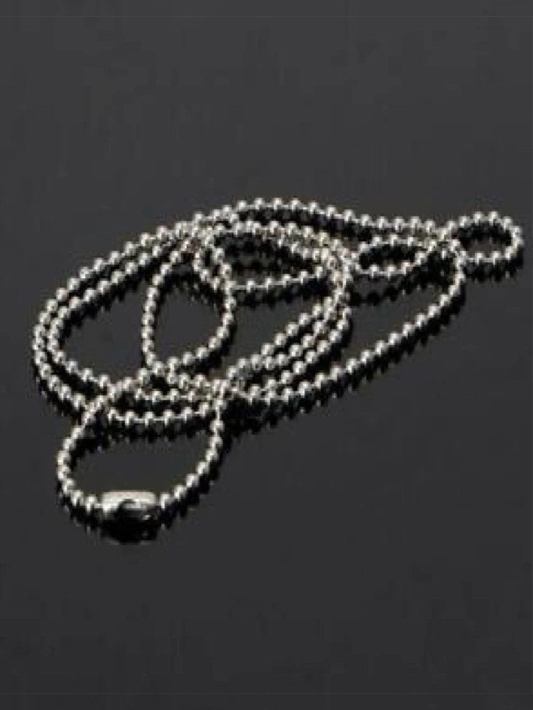 

V FASHION JEWELLERY Silver-Plated Stainless Steel Pendant With Chain